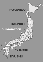 Map of Japan - shipbuilder's location