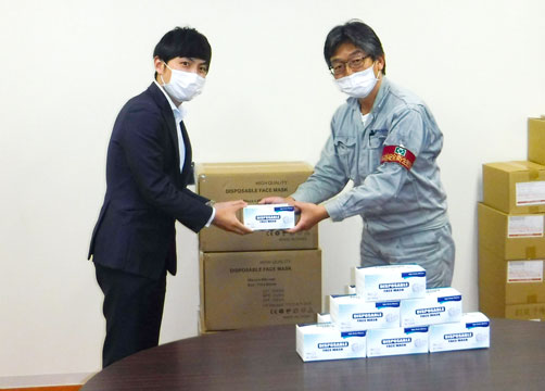Kyokuyo Executives Donates 6,000 Surgical Masks